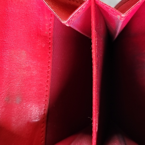 Christian Dior Reggae "2" Brown Yellow Red Green Compact Double Snap Wallet - Picture 9 of 9